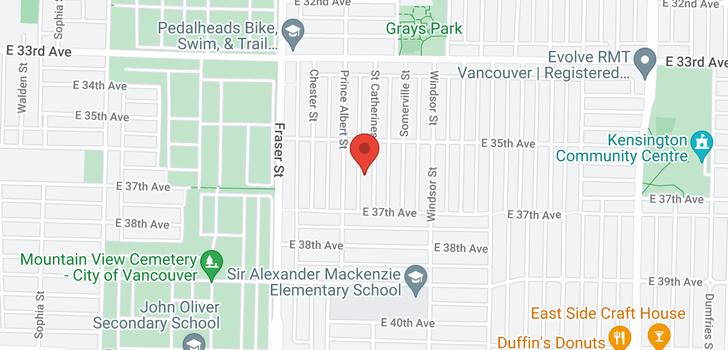 map of 5251 ST. CATHERINES STREET
